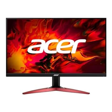 Monitor Gamer Acer Nitro 5 KG241Y Ebii Tela de 23.8” com resolução Full HD Painel de LED IPS 100Hz AMD Radeon FreeSync Tecnologia Game Mode HDMI 1.4 e VGA Preto