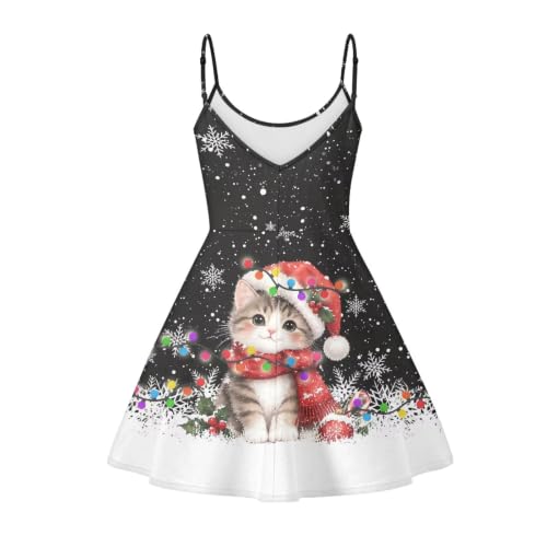 Image of Coloranimal Women's Summer Sleeveless Casual Swing Dresses with Loose Fit Beach Sundress