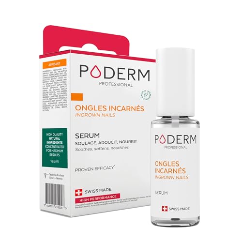 PODERM - EINGEWACHSENE GEKRÜMMTE NÄGEL | Rein pflanzliche Behandlung| Beruhigt, lindert, nährt und revitalisiert | Professionelle Fuß- und Handpflege | Einfach & schnell | Swiss Made*