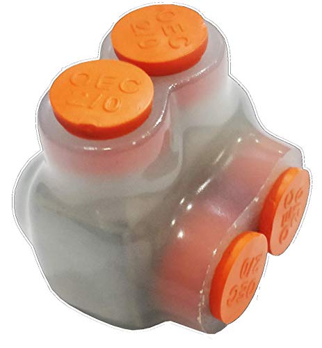Morris Products 97328 Clear Insulated Multi-Cable Connector - Single Entry 2 Port 1/0-2 Wire Range, 1-Pack