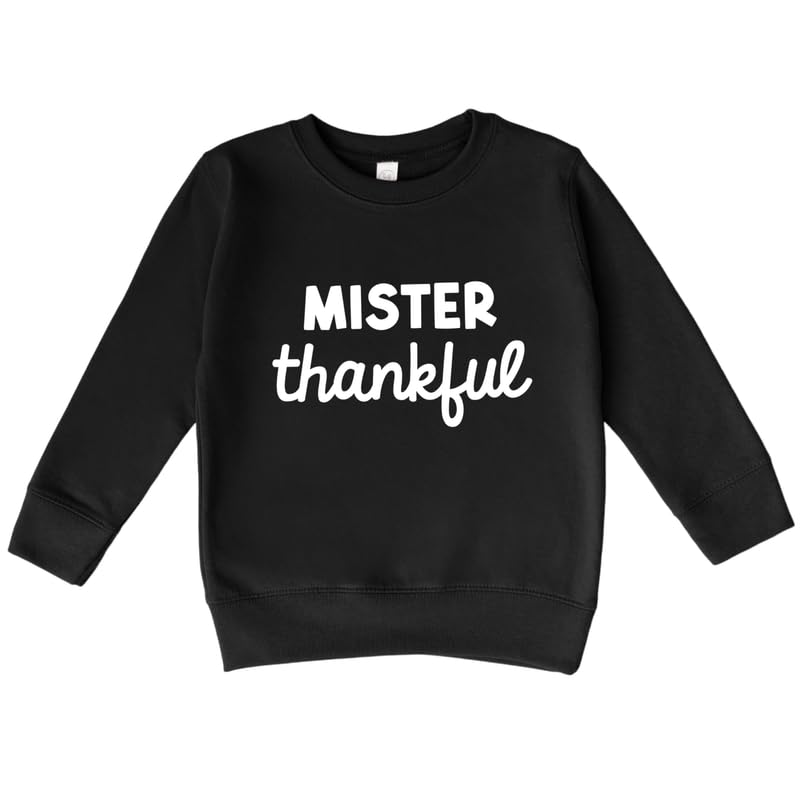 Bump and Beyond Designs Mr Thankful Boys Thanksgiving Sweatshirt for Toddlers and Kids