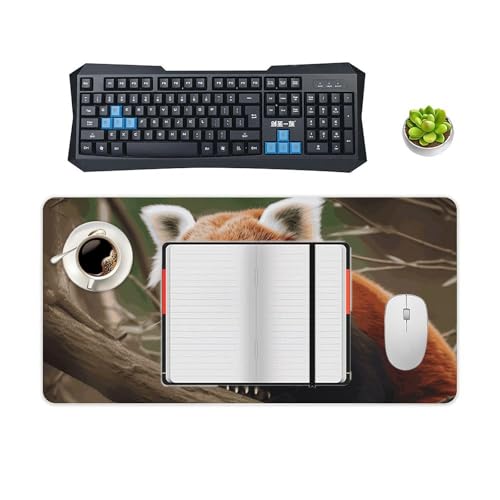 Protector para Escritorio Grande con Panda Rojo y Base Antideslizante miniatura 4