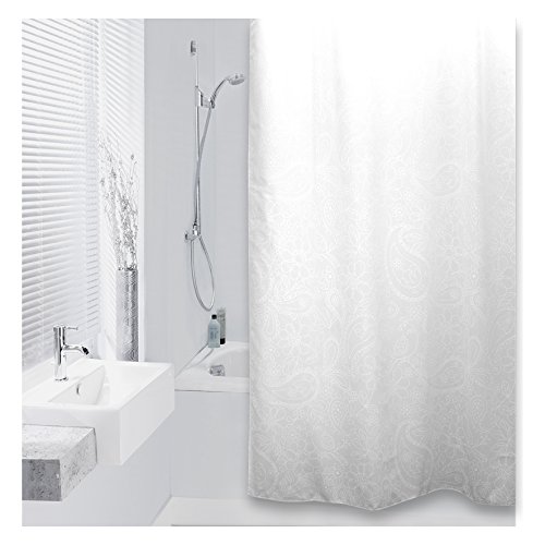 Differnz 31.002.61 aves cortina de ducha textil 180 x 200 blanco
