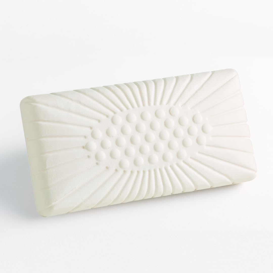Almohada Viscoelástica Alta 100% Pura, Dolor Cervical, Personas Corpulentas, 90x33x18 cm