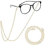 PAVOI 14K Gold Plated Eyeglasses Strap | Glasses Chain for Women | Yellow Gold Eye Glasses Holder Around Neck