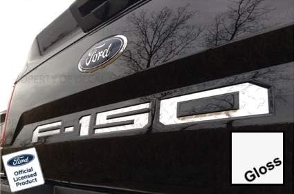 Tailgate Insert Decals Letters Inlays Indent Stickers (Thin) for Ford F150 (2018-2020) (White Gloss) - CW
