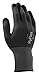 15 Gauge Rough Nitrile Coated Gloves, Glove Size: 7, Black/Gray, Pack of 5