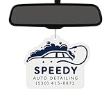 50PCS Bulk Custom Air Fresheners with Picture - Custom Air Fresheners with Logo, Branded Promotional Item with Logo For Auto Detailing Services or Businesses, Double-sided Print