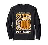 A Falta De Amor Otra Cerveza Humor Guay Beer Hombre Regalo Manga Larga
