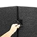 Sound Shields by Emagispace - 6-panel Isolation Booth with 66” Panels and 12” Ext. Panels Music Practice - All Acrylic Drum Shield with Padded Sound Dampers, Lid, Support Beam, and Clip-on Fan