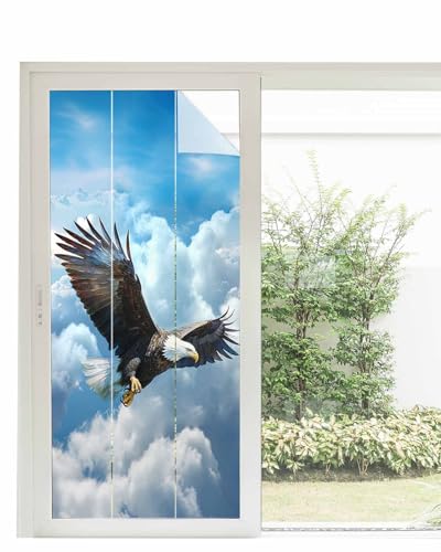 Película Decorativa para Ventanas de Privacidad Azul 35.4x78.7 in miniatura 1