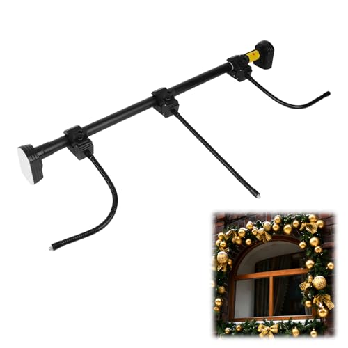 Sinbana Girlandenhalter für Die Haustür, Verstellbar Passend 80–100cm Robuster Girlandenhalter für Türrahmen Weihnachts- und Halloween-Kränze Dekorationswerkzeug