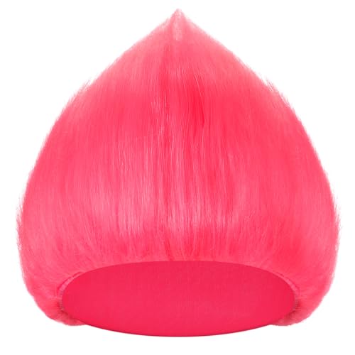 Image of Geyoga 1 Pcs Funny Wig Crazy Hair for Halloween Party,Pink