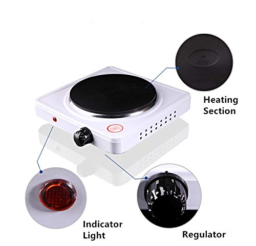 220V 1000W Laboratory Hot Plate Closed Electric Stove Adjustable Heating Furnace Universal Electric Furnace with Temperature Control (220V) - Thumbnail 6