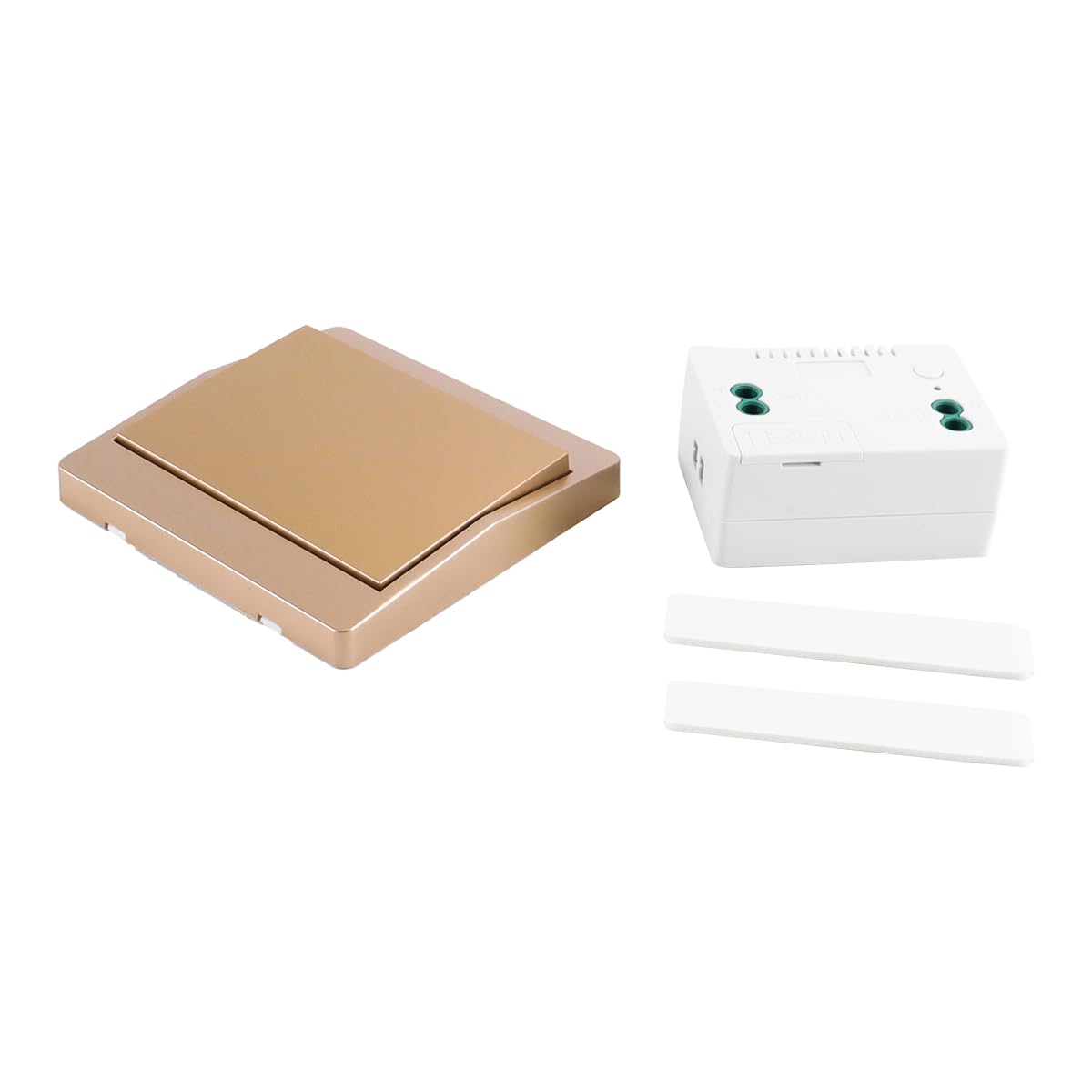 ACOLY Gold Self-generating Wireless Switch with Receiver, Wireless Remote Control Lighting, for Lamp, Light, Heater, Home Use (1 to 1)
