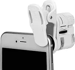 Lupa para celular com clipe Microscópio de 60x Avaliação de joias em HD