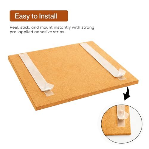 Image of MMT Acoustix Slats Felt Acoustic Wall Panel | Sound Proofing for Room |Premium Acoustic Panel |Pin Board for Wall |Sound Absorbing Panels | Slats Felt Acoustic Wall Panel | Camel | 30 x 30 cm | 8 Pcs