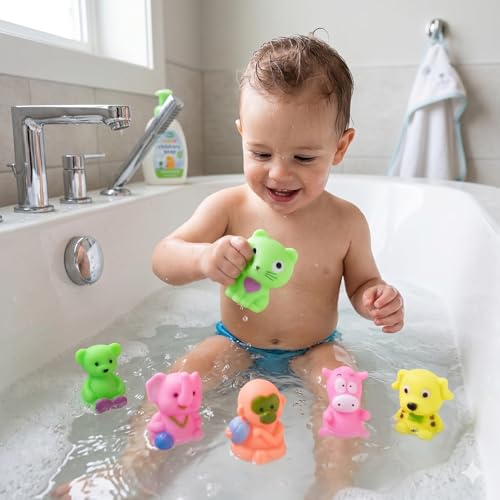 Image of Bath Squeeze Animals 723- 6pcs for Toddlers / Bath Toys for Kids for Toddlers