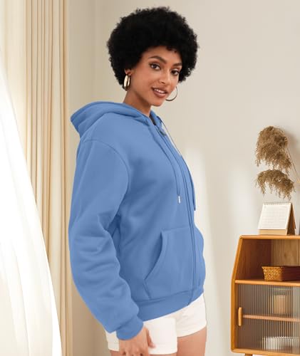Image of SWISSWELL Hoodies for Women Winter Fleece Sweatshirt - Full Zip Up Thick Sherpa Lined Hooded Jacket