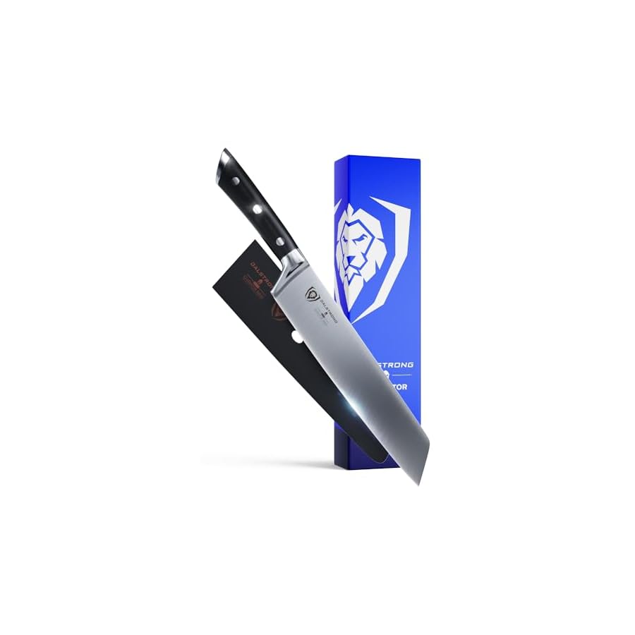 Dalstrong Kiritsuke Chef Knife - 8.5 inch - Gladiator Series Elite - Forged German High Carbon German Steel - Full Tang Kitchen Knife - Black G10 Handle - w/Sheath - Chef's Knife - NSF Certified