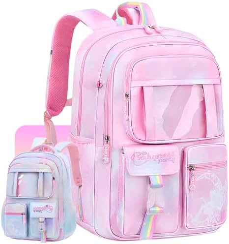 Mochila Infantil Menina Reforçada Impermeável, Bolsa Feminina Gra...