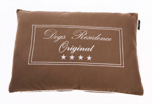Lex & Max Petfab Dogs Residence Cover for Bench Dog Cushion Filling 100 x 70 cm Taupe, cranberry - Image 2