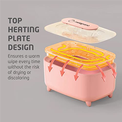 Baby Wipe Warmer And Wet Wipes Dispenser By Melagrana | Diaper Wipe Warmer Essential For Newborns | Constant Heating For Perfect Warmth | Safe And Bpa-Free | Baby Essential Must Haves #TOP4