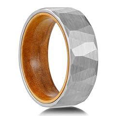 8MM olive wood silver