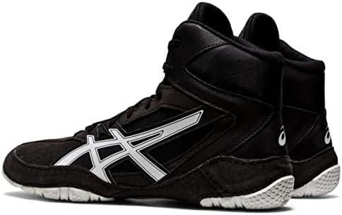 ASICS Men's Matcontrol Wrestling Shoes, 11, Black/White | Image 2