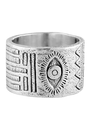 Bague Hommes argent sterling 925 motif Lion's Eye le cadeau idéal pour homme au style sauvage