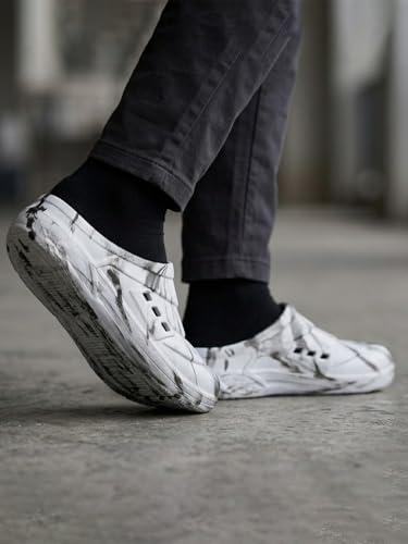 KOBURG Plasma Pro Marble Clogs for Men - Gray Grey M - Image 4