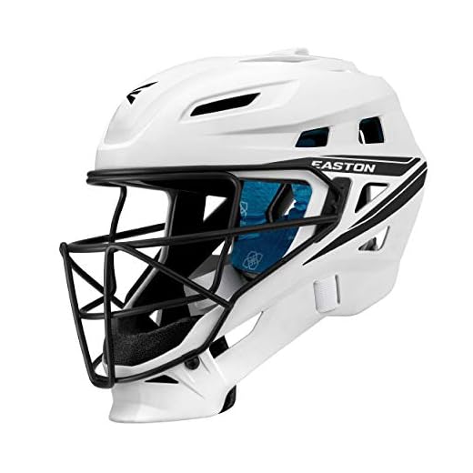 EASTON JEN SCHRO THE VERY BEST Female Catchers Helmet | Large | White | 2020 | Clear Dri & Aegis Anti Microbial Treated | Dual Density Foam | Black Matte Steel Cage | Streamlined ABS Helmet Shell