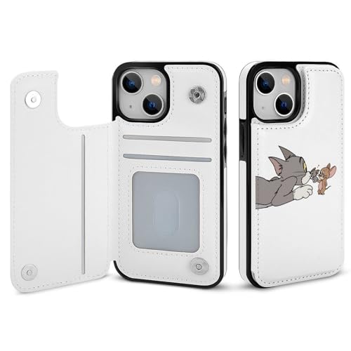 iPhone12 Mini用ケース 手帳型 トムとジェリー 【全機種対応】 アイフォン12 Mini用ケース スマホケース 財布型 PUレザー おしゃれ 背面カード収納 スタンド機能 携帯カバー 耐衝撃