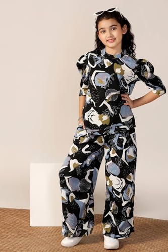 Image of Fashion Dream Girl's Cotton Blend Printed Clothing Set|Casual Wear|Two-Piece Set|Coordinate Outfit for Girl