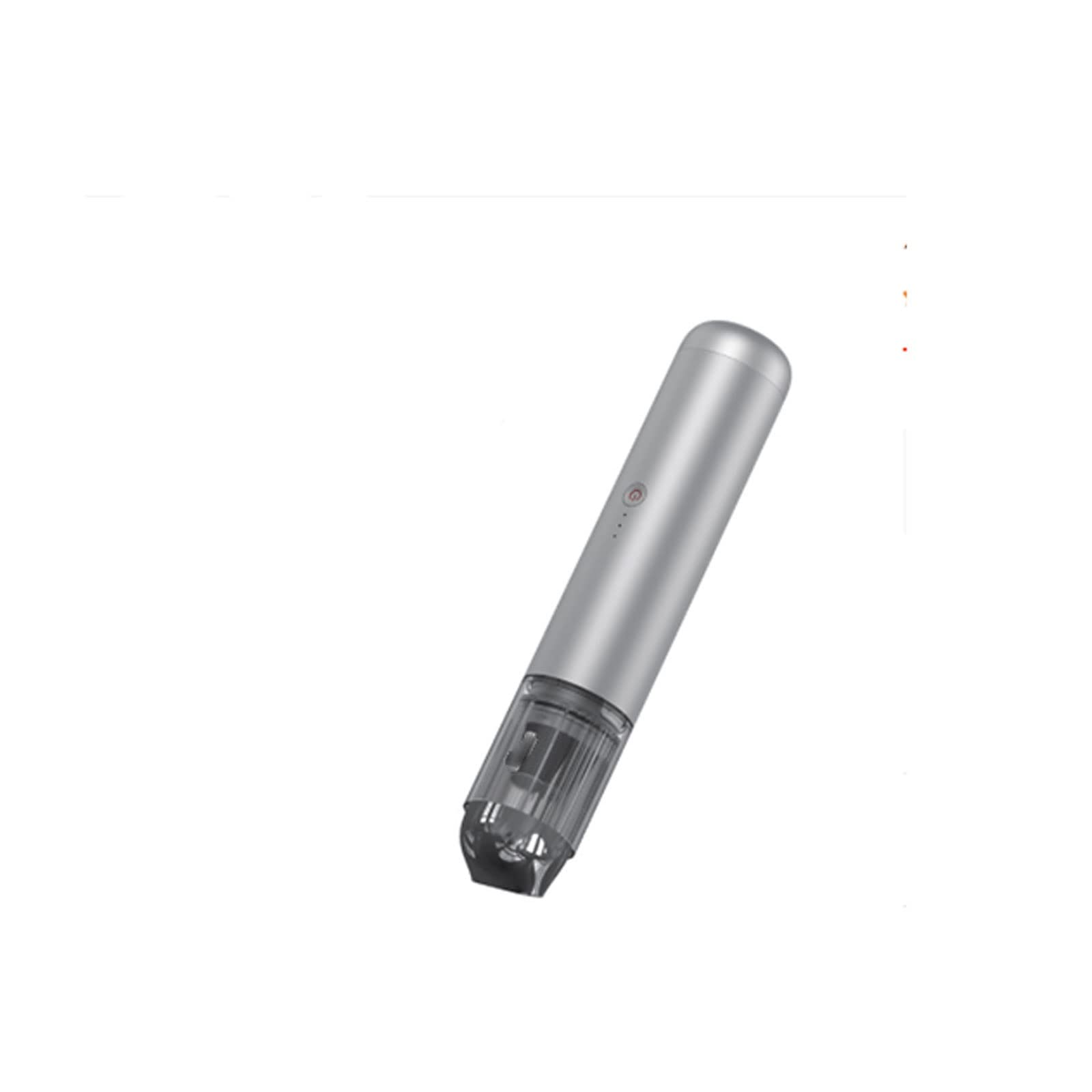 Aspiradora de Mano, Mini Aspiradora Aspiradora de Mano Pequeña Inalámbrica USB Recargable 3 Cabezales Giratorios Teclado de Escritorio Fácil de Limpiar