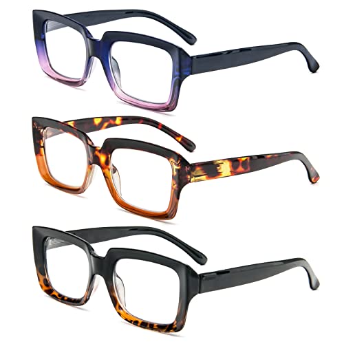 MMOWW 3-Pack Reading Glasses for Women