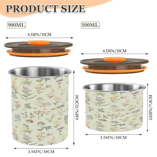 Lata de café hermética acero inoxidable 17oz miniatura 2