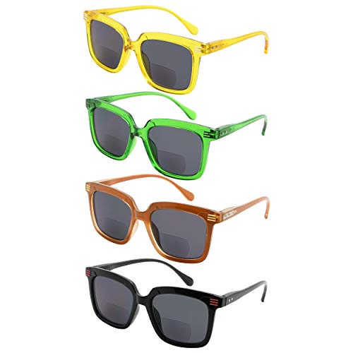 CessBlu 4 Pack Bifocal Sunglasses for Women Readers Stylish Sun Bifocals +1.0, 4pc-mix - Image 3