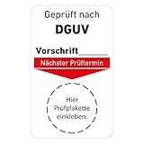 Grundplaketten für Prüfplaketten 20mm DGUV geprüft