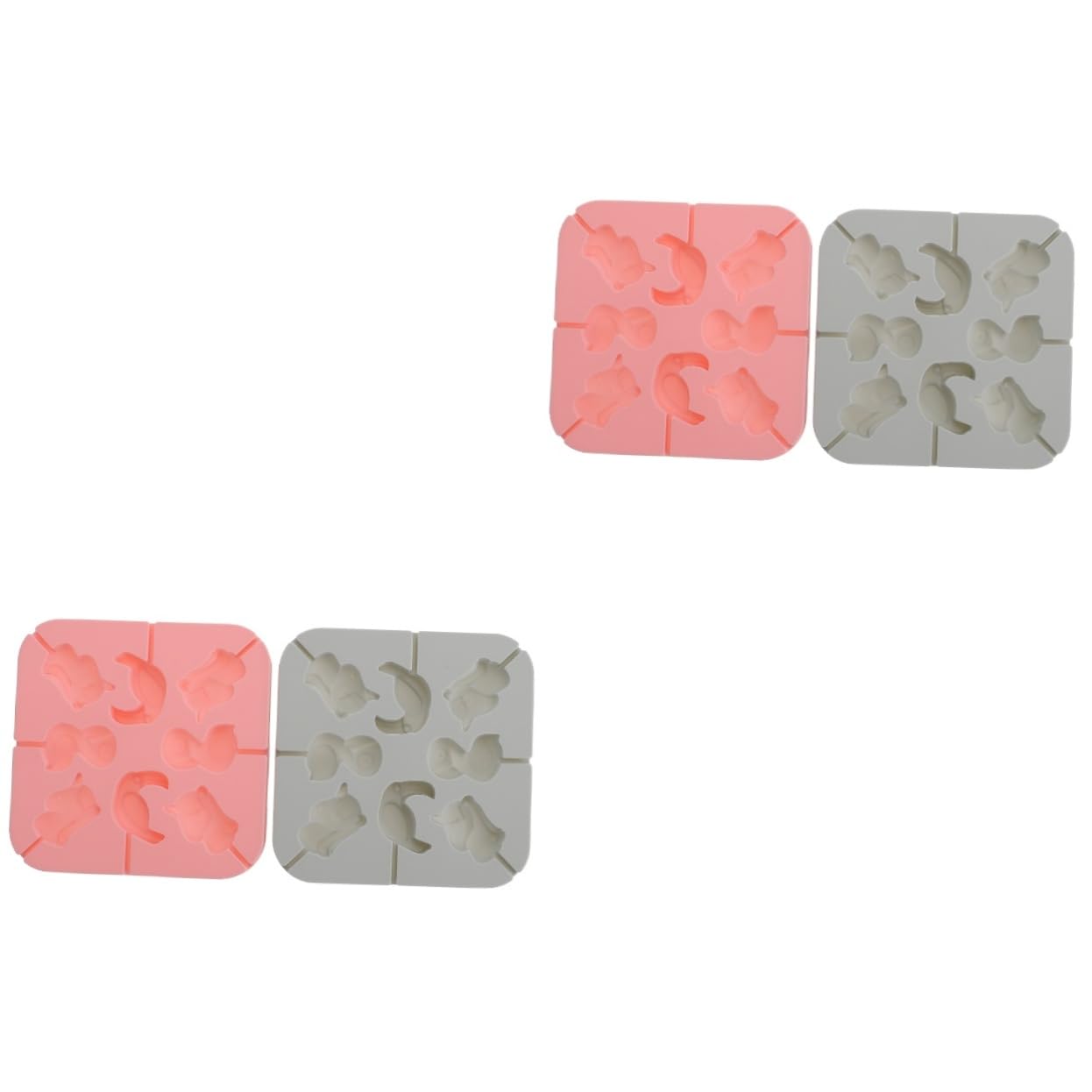 Zerodeko 4 Pcs Flamingo Mold Freezer Animal