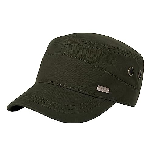 Comhats XXL/XXXL Caps for Men Extra Large Head Army Caps Military Cap 100% Breathable Cotton Sun Caps Oversized Baseball Cap for Golf Runnig 62-65cm 04#Green