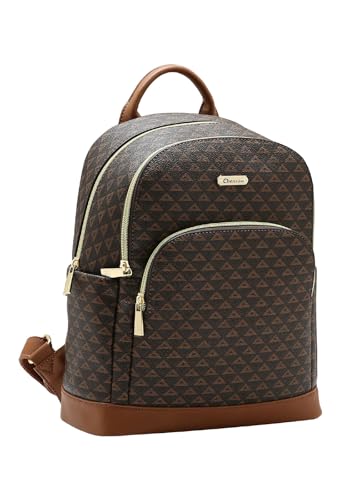 Chenson New Elemento gráfico Bolsa Feminina Café Média 8485618 – elegante e versátil para rotina