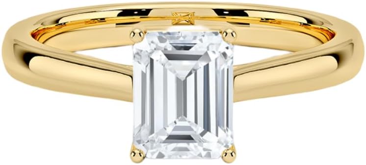 1 CT Moissanite Handmade Engagement Ring Bridal Wedding Ring for Women, Solitaire Style Design, Promise Gifts for Her Classic