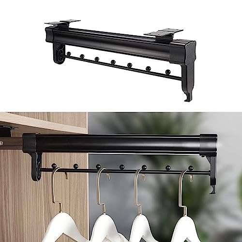 Tringle à vêtements télescopique en acier extensible 41 cm charge 30 kg