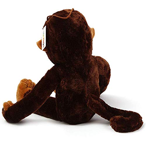 YunNasi Riesen AFFE Kuscheltier Groß Plüschtiere Orang-Utan Tier Spielzeug Realistisch Gestaltetes Stofftier Geschenk für Kinder Freundin (130CM)