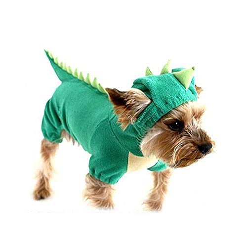 SAMGU Halloween Dinosaurier Kostüm Hunde Haustier Hunde Bekleidung Farbe Grün Größe Large Cover