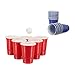 Produktbild Relaxdays 100 x Beer Pong Becher in Rot und Blau, Getränkebecher 473 ml / 16 oz, Partybecher US College Style, red, Blue