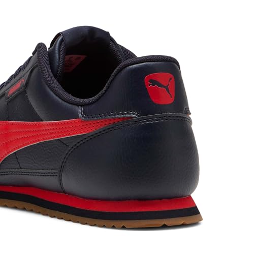 Image of Puma, Unisex-Adult, Puma Turino II, New Navy-for All Time Red-Gum, Sneaker, 9UK, (39745218)