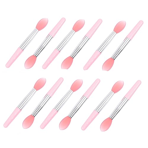 NOLITOY 12 Piezas pincel de silicona para labios máquina para rellenar labios artilugios de maquillaje set de cepillos labiales cepillo de máscara de labios de silicona gel de sílice