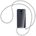 Produktbild mtb more energy® Handykette kompatibel mit LG K40S (X430, 6.1'') - Metallkette (Silber) - Smartphone Hülle zum Umhängen - Anti Shock Strong TPU Case